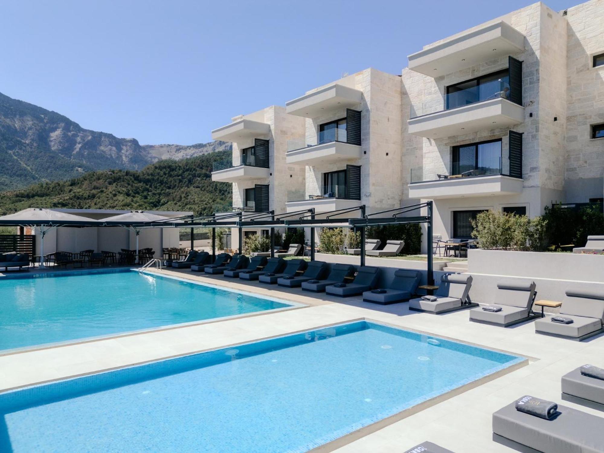 Toska Tower Aparthotel Chrysi Ammoudia Exterior photo